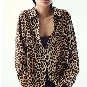H&M Leopard Print Women's Shirt
